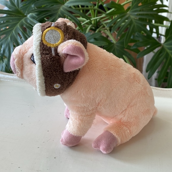 Compendium Flying Aviation Pig Plush Toy Stuffed Animal - Picture 4 of 12